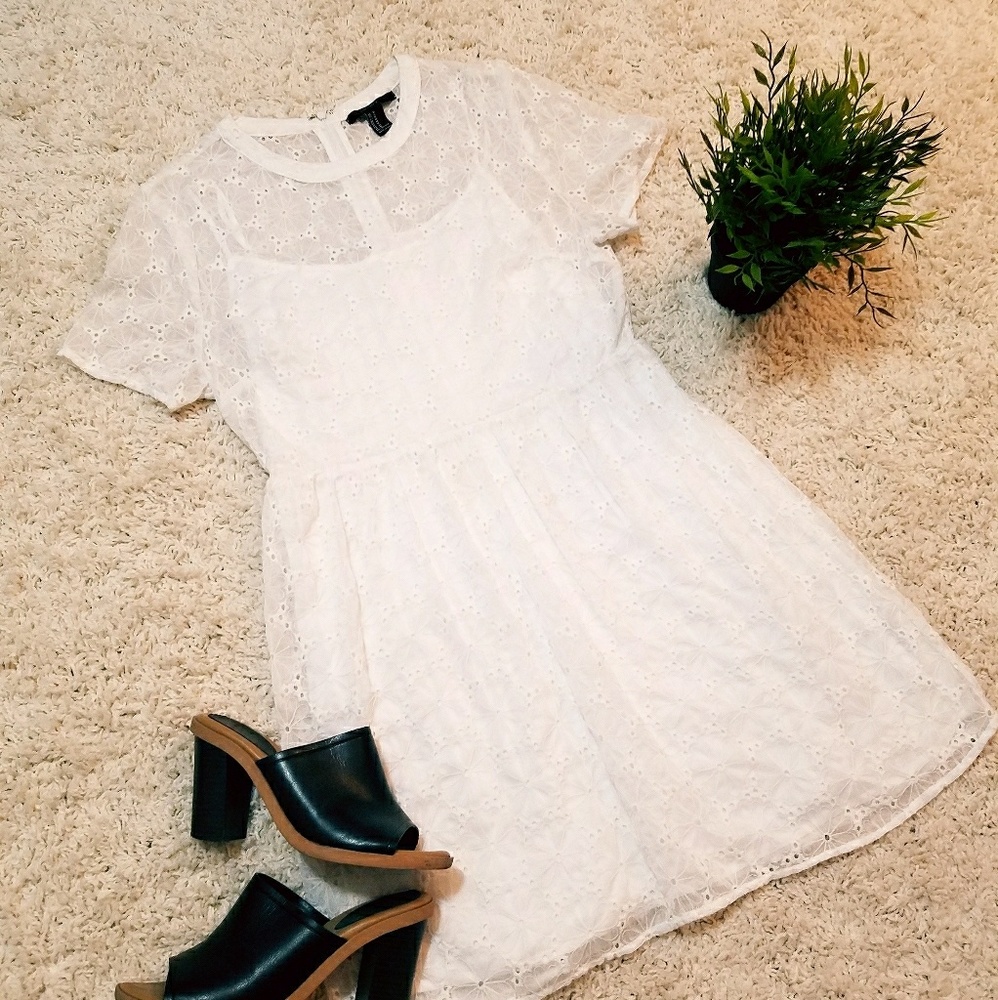 Forever 21 sheer flower dress